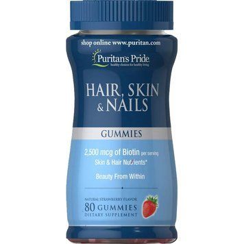 Puritan's Pride Hair Skin and Nails, 80 желейок CN6628 фото