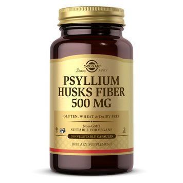 Solgar Psyllium Husks Fiber 500 mg, 200 вегакапсул CN12482 фото