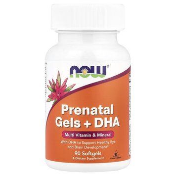 NOW Prenatal Gels with DHA, 90 капсул CN3632 фото