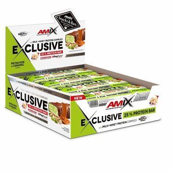 AMIX Exclusive Protein Bar, 12*85 грамм - Фисташковый крем CN15892-10 фото