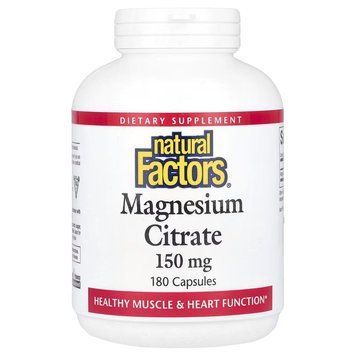 Natural Factors Magnesium Citrate 150 mg, 180 капсул E0AAD0492488 фото