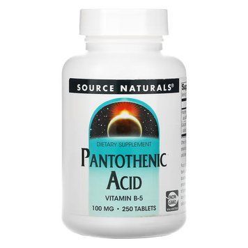 Source Naturals Pantothenic Acid 100 mg, 250 таблеток CN12557 фото