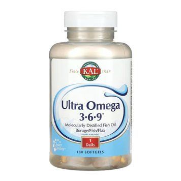 Ultra Omega 3-6-9 1200mg - 100 softgels 2023-10-7598 фото