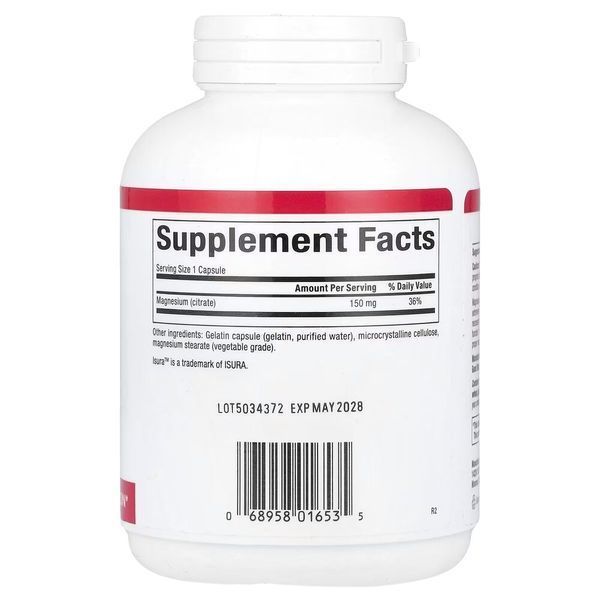 Natural Factors Magnesium Citrate 150 mg, 180 капсул E0AAD0492488 фото