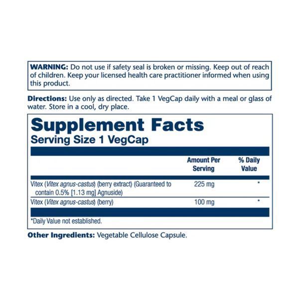 Vitex Chaste Berry Extract 225mg - 60 vcaps 2023-10-4427 фото