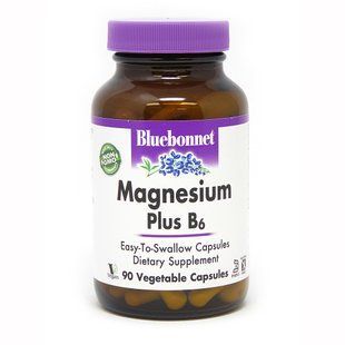 Bluebonnet Nutrition Magnesium plus B6, 90 вегакапсул CN5139 фото