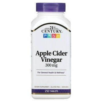 21st Century Apple Cider Vinegar 300 mg, 250 таблеток CN13491 фото