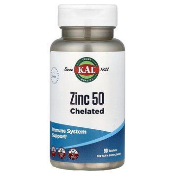 KAL Zinc 50 Chelated, 90 таблеток CN17249 фото