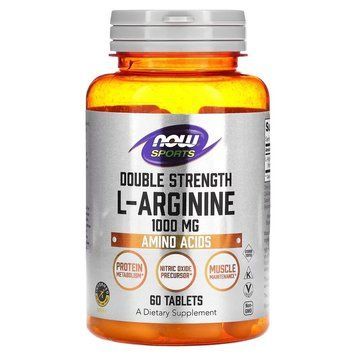 NOW Sports L-Arginine 1000 mg, 60 таблеток CN16682 фото