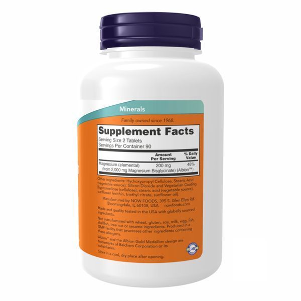 Magnesium Glycinate - 180 tabs 2022-10-0414 фото
